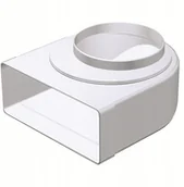 Rury i kanały wentylacyjne - Vents Group Kolano Wentylacyjne Płaskie 220x90 fi150 961 - miniaturka - grafika 1