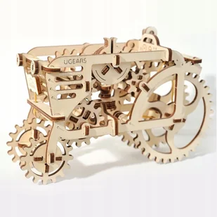 Ugearsmodels Traktor - model mechaniczny do składania - fornir - 97 elementów - Ugearsmodels 70003 UGE-19213 - Zabawki konstrukcyjne - miniaturka - grafika 3