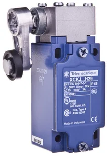 Schneider telemec anique czujniki xckj1 0511h29 wyłącznik krańcowy z termoplastyczne Roller Lever, metalowe, seria xckj, Rotary Head, M20 x 1,5 dławnica kablowa, 1 NC + 1 styki No Snap Action XCKJ10511H29 - Łączniki, trójniki, kształtki - miniaturka - grafika 2