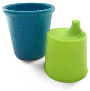 Silikids, Kubek z Ustnikiem, Teal/Lime - Kubki dla dzieci - miniaturka - grafika 4