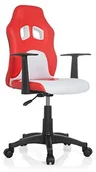 Krzesła obrotowe dla dzieci - hjh OFFICE krzesło obrotowe dla dzieci, z podłokietnikami 670760 - miniaturka - grafika 1