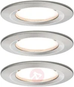 Oprawy, klosze i abażury - Paulmann Nova oprawa wpuszczana LED 3 szt., żelazo - miniaturka - grafika 1