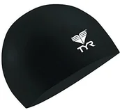 Pływanie - TYR lateksu Swim Cap, Black TRL_LCL_BLK - miniaturka - grafika 1
