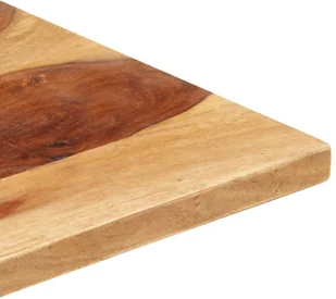 vidaXL Blat stołu, lite drewno sheesham, 25-27 mm, 70x80 cm vidaXL - Blaty meblowe i parapety okienne - miniaturka - grafika 4