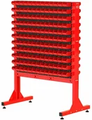 Pozostałe wyposażenie warsztatu - Fastservice ST 110-24-P1 Stojak Narzędziowy w zestawie z listwami oraz pojemnikami (dwustronny) ST 110-24-P1 - miniaturka - grafika 1