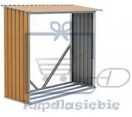 Altany ogrodowe - G21 Szopa na drewno WOH 136 - 182 x 75 cm, brązowa - miniaturka - grafika 1