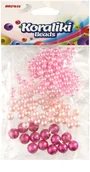 Pozostałe akcesoria dla plastyków - Brewis Koraliki 3kol zestaw różowy KZ 1 - miniaturka - grafika 1