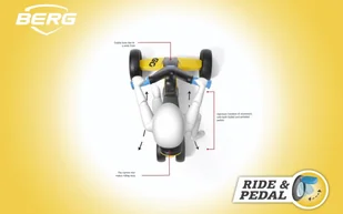 Berg GOKART GO2 SPARX JEŹDZIK NA PEDAŁY ŻÓŁTY 24.50.04.00 - Jeździki dla dzieci - miniaturka - grafika 6