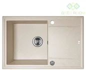 Zlewozmywaki - Laveo Megalo - zlewozmywak 1-komorowy z ociekaczem beż SBE 411T - miniaturka - grafika 1