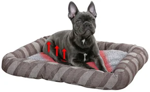 Kerbl Legowisko dla psa Pablo, 100x65 cm, szare, 80366 - Legowiska dla psów - miniaturka - grafika 5