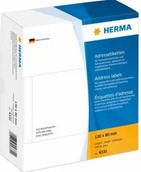 Etykiety do drukarek - Herma Adressetiketten einzeln wei 130x80 mm Papier 500 St. - 4331 - miniaturka - grafika 1