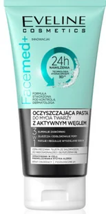 Eveline COSM Facemed+ oczyszczający żel do mycia twarzy z aktywnym węglem 150 ml - Żele do mycia twarzy - miniaturka - grafika 2