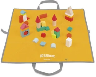 Janod Klocki drewniane z matą do zabawy 40 szt. JND3700217380748 - Klocki - miniaturka - grafika 3