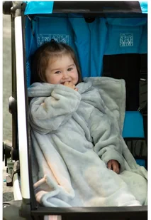 Matex Kocyk do wózka z rękawami 70x90 Kangoo red - Koce i narzuty dla dzieci - miniaturka - grafika 3