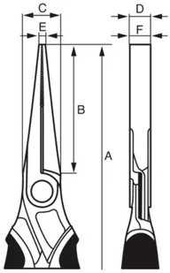 BAHCO szczypce płaskie długie 160mm bez ucinaka, rękojeść wielokomponentowa VDE, [2421S-160] 2421S-160 - Kombinerki i obcęgi - miniaturka - grafika 2