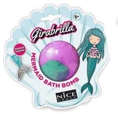 Kosmetyki kąpielowe dla dzieci - Nice Group Girabrilla Syrenka musująca bomba niebieska - miniaturka - grafika 1
