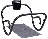 Akcesoria do masażu - Relaxdays trener brzucha AB Roller trener mięśni brzucha, składany, wys. x szer. x gł.: 66 x 70 x 70 cm, Sixpack Fitness Trainer, czarna 10020850 - miniaturka - grafika 1
