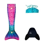 Pływanie - Kuaki Monopłetwa ogon syreni Star + Bikini STAR-XS-BIK 406374 - miniaturka - grafika 1