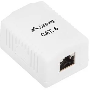 LEDart Lanberg natynkowe kat.5E ekranowane 1X RJ45 Lanberg SPL1OKGU1020 [6453528] - Gniazdka elektryczne - miniaturka - grafika 6