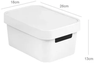 Curver Pojemnik z przykrywką Infinity, biały, 4,5 l - Pojemniki na zabawki - miniaturka - grafika 4