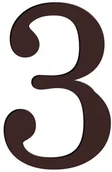Numery na dom - Cyfra 3 WYS. 18 CM - miniaturka - grafika 1