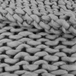 Intesi Koc Chunky gruby szary dzianinowy - Koce - miniaturka - grafika 2