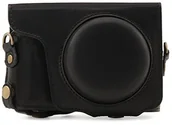 Akcesoria fotograficzne - Panasonic megagear Lumix DC-ZS200, TZ200 EVER Ready prawdziwej skóry Camcorder-Case z paskiem do noszenia na ramieniu MG1435 - miniaturka - grafika 1