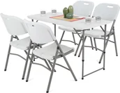 Meble ogrodowe - Home&Garden Zestaw mebli cateringowych 122 cm Premium 4+1 900618 - miniaturka - grafika 1