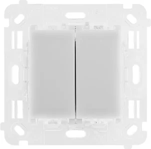 Simon SA SIMON54 Touch Łącznik/Przycisk podwójny uniwersalny, 230V, 2x6A ST2M - Klawisze i ramki - miniaturka - grafika 2