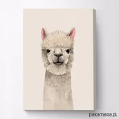 Wyposażenie pokoiku dziecięcego - Obraz na płótnie Lama - miniaturka - grafika 1