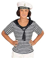 Stroje karnawałowe - Widmann Zestaw Andreas 03116  kostium dziecięcy Marine, koszulka i kapelusz, 128, biały 03116 - miniaturka - grafika 1