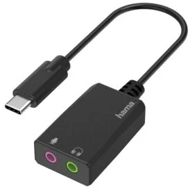 Hama USB-C 2 x Jack 3,5 mm z przewodem | - Adaptery i przejściówki - miniaturka - grafika 2