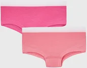 Majtki dla dzieci - GARNA MAMA sp. z o.o. 2 PACK dziewczęcych fig Basic Shorts różowy - miniaturka - grafika 1