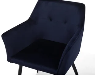 Beliani Zestaw do jadalni 2 krzesła welur ciemnoniebieskie JASMIN - Krzesła - miniaturka - grafika 6