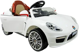 Import SUPER-TOYS AUTO ROADSTER EXCLUSIVE Z ŚWIECĄCYMI KOŁAMI/SX158 SX-158-BIAŁY - Pojazdy elektryczne dla dzieci - miniaturka - grafika 4