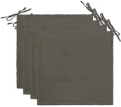 Poduszki ogrodowe - vidaXL Poduszki na krzesła ogrodowe, 4 szt., antracyt, 40 x 40 x 3 cm - miniaturka - grafika 1