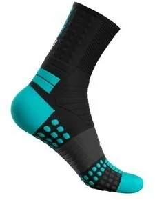 Compressport skarpetki biegowe PRO MARATHON SOCKS czarno-niebieskie - Skarpetki sportowe męskie - miniaturka - grafika 4