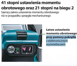 Makita akumulatorowa, udarowa wiertarko-wkrętarka, 40V max Li-Ion, serii XGT [HP001GZ01] + bluza na zamek z kapturem i logo XGT [R-0368] HP001GZ01 - Wiertarko-wkrętarki akumulatorowe - miniaturka - grafika 5