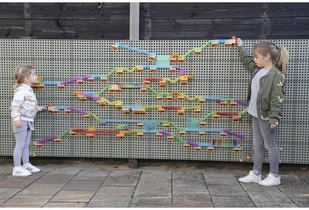 Masterkidz MASTERKIDZ Zestaw Konstrukcyjny Tor dla Piłek Tablica STEM 209elementów - Tablice dla dzieci - miniaturka - grafika 14