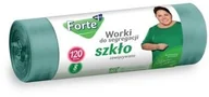 Worki na śmieci - FORTE Worki do segregacji 120L 10szt zawiązywane SZKŁO - miniaturka - grafika 1
