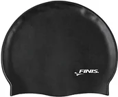 Pływanie - Finis przyrządy treningowe Silicone Swim Cap Solid, czarny, jeden rozmiar 0616323312616 - miniaturka - grafika 1