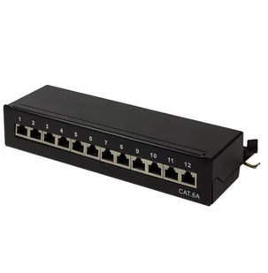 LogiLink Patch panel stacjonarny NP0019B 12x RJ45 kat.6A ekranowany NP0019B - Szafy rack - miniaturka - grafika 2
