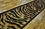 Dywany - CHODNIK DYWANOWY BCF ATLAS 60cm ZEBRA BRĄZ-CZARNY ! - miniaturka - grafika 1
