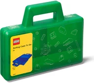 Pojemniki na zabawki - Lego Walizka "Case to go" w kolorze zielonym z przegrodami - 19 x 3,5 x 16 cm - miniaturka - grafika 1