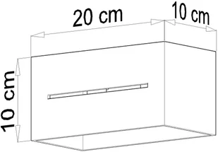 Sollux Lighting Lampa plafon Lobo Maxi, szara, 2x40 W - Lampy sufitowe - miniaturka - grafika 6