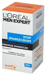 Loreal Paris Paris Men Expert Stop Zmarszczkom 35+ Krem nawilżający pierwsze zmarszczki 50 ml - Kosmetyki do pielęgnacji twarzy męskie - miniaturka - grafika 2