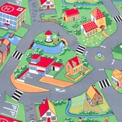 Wykładziny - Little Village Szary - miniaturka - grafika 1