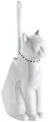 Akcesoria do wc - GELCO Gelco 707363 pojemnik na szczotkę do WC, motyw zwierzęcy: kot, ceramika i tworzywo sztuczne, onyks/biały, 17 x 28 x 29 cm (706206) - miniaturka - grafika 1