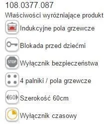 Płyta elektryczna do zabudowy Franke FHCR 604 2I 1FLEXI T PWL (108.0377.087) - Płyty elektryczne do zabudowy - miniaturka - grafika 4