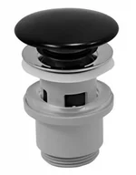 Syfony - Ferro Zawór spustowy, przelew, G5/4, korek ceram. czarny S288PPCB S288PPCB - miniaturka - grafika 1